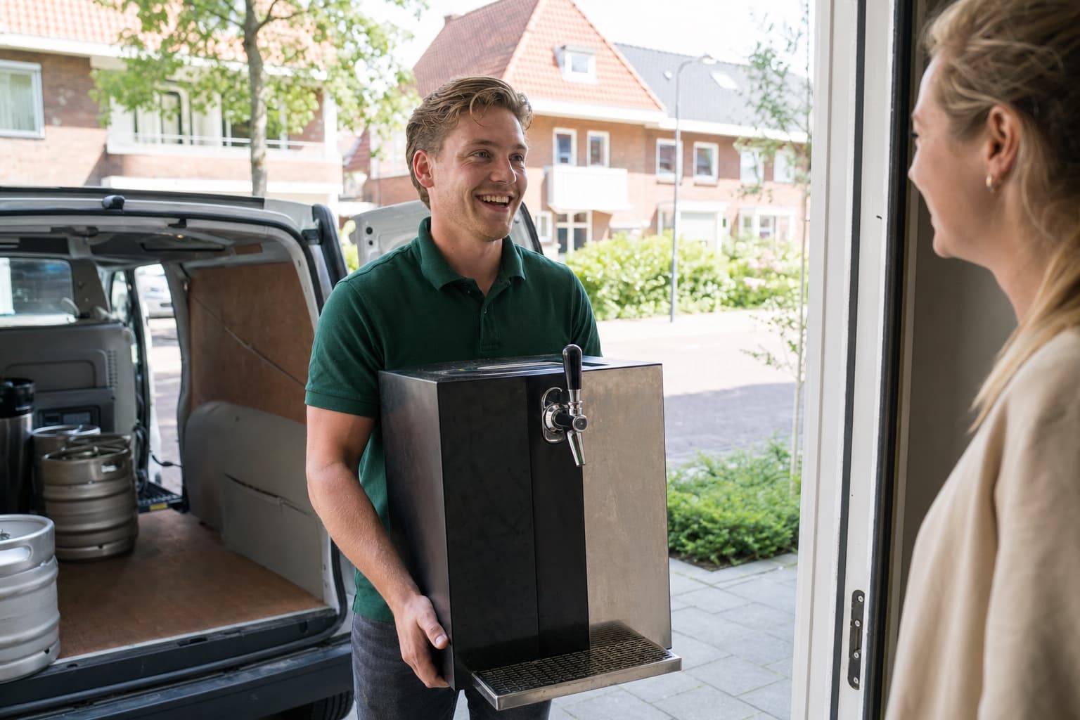 Tappie bezorgt een biertap en fusten aan huis